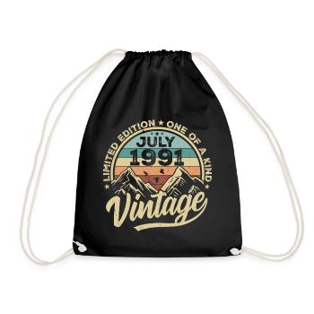 Né(e) en juillet 1991 Date de naissance : juillet 1991 - Sac de sport léger - noir - Devant