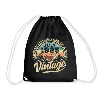 Né en juillet 1985 Né en juillet 1985 Né en juillet 1985 - Sac de sport léger - noir - Devant