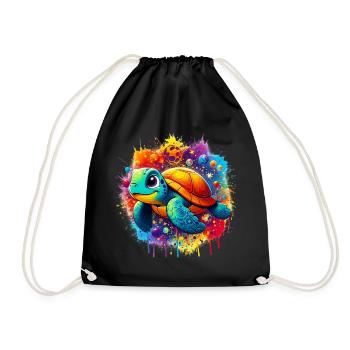 Tortue - Sac de sport léger - noir - Devant