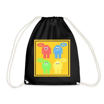 Drôles d’hommes - Sac de sport léger - noir - Devant