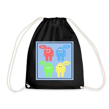 Drôles d’hommes - Sac de sport léger - noir - Devant