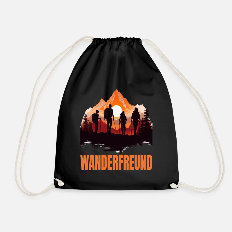 Wanderfreund - Turnbeutel - Schwarz