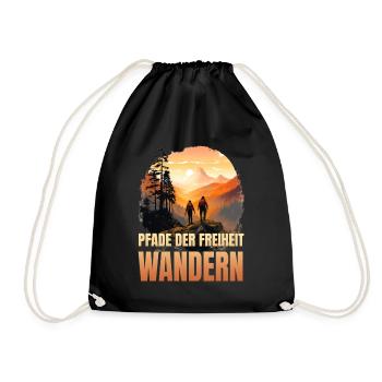 Pfade der Freiheit - Turnbeutel - Schwarz - Vorne