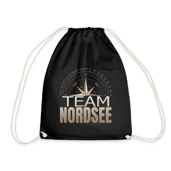 Team Nordsee - Turnbeutel - Schwarz - Vorne