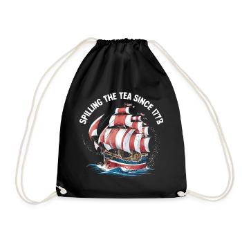 1773 to the present – facts and history - Drawstring Bag - black - Front