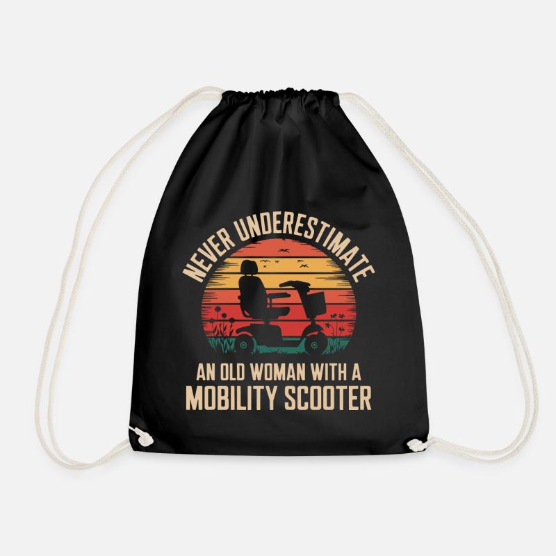 Showing strength in old age - Drawstring Bag - black