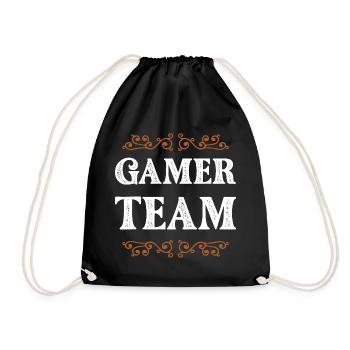 Gamer Crew - Turnbeutel - Schwarz - Vorne