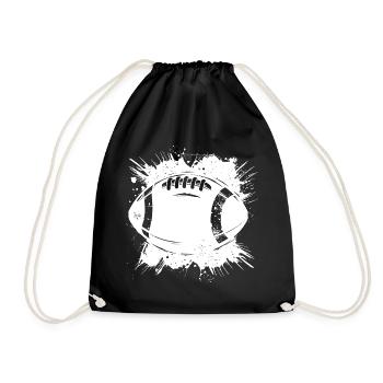 Graphismes de football - Sac de sport léger - noir - Devant