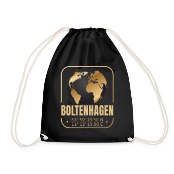 Boltenhagen - Turnbeutel - Schwarz - Vorne