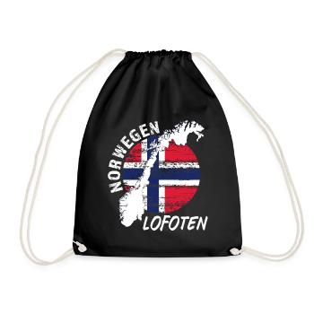 Lofoten - Turnbeutel - Schwarz - Vorne