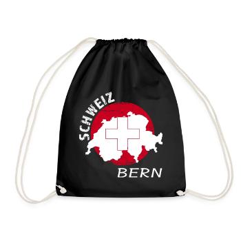 Bern - Turnbeutel - Schwarz - Vorne