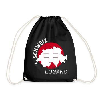 Lugano - Turnbeutel - Schwarz - Vorne