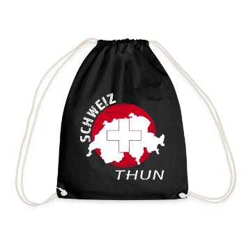 Thun - Turnbeutel - Schwarz - Vorne