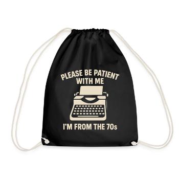 Drôle Vintage des années 70 T-Shirt cadeau d’anniversaire - Sac de sport léger - noir - Devant