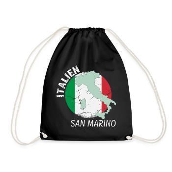 San Marino - Turnbeutel - Schwarz - Vorne
