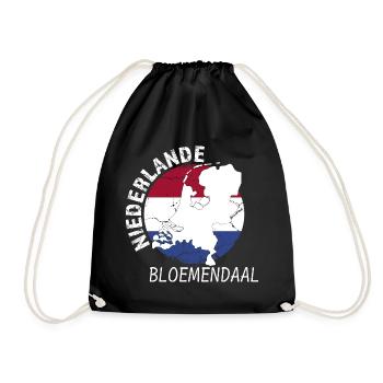 Bloemendaal - Turnbeutel - Schwarz - Vorne
