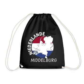 Middelburg - Turnbeutel - Schwarz - Vorne