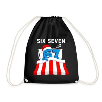 Italian 67 Meme Pajamas Funny Gift - Drawstring Bag - black - Front