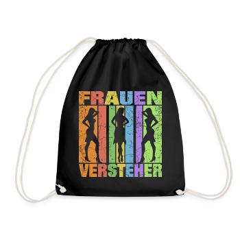 Frauen Versteher - Turnbeutel - Schwarz - Vorne