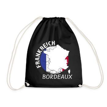 Bordeaux - Turnbeutel - Schwarz - Vorne