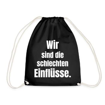 Nous sommes les mauvaises influences - Sac de sport léger - noir - Devant