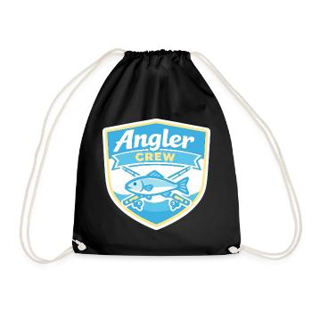 Angler Crew Shield - Drawstring Bag - black - Front