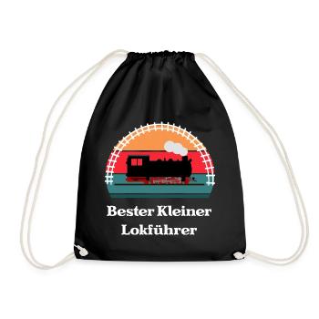 Bester Kleiner Lokführer - Turnbeutel - Schwarz - Vorne