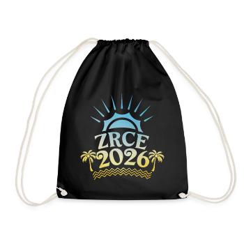 Zrce Party 2026 Colorful - Drawstring Bag - black - Front