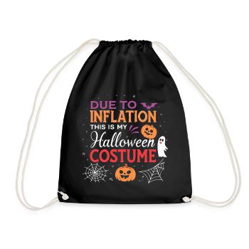 Déguisement Halloween Inflation Humour - Sac de sport léger - noir - Devant
