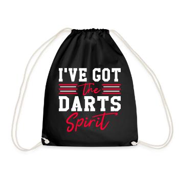 Darts Spirit – I’ve Got the Darts - Turnbeutel - Schwarz - Vorne