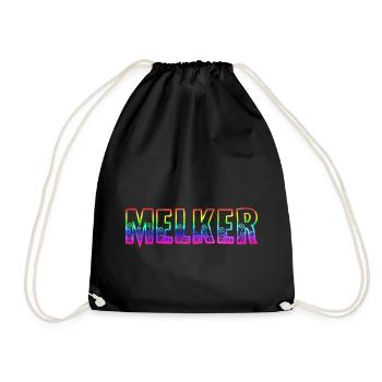 melker rs regenbogen - Turnbeutel - Schwarz - Vorne