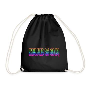 hudson rs regenbogen - Turnbeutel - Schwarz - Vorne