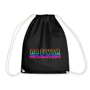 alexia rs regenbogen - Turnbeutel - Schwarz - Vorne