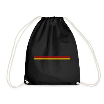 Germany Sports - Black - Drawstring Bag - black - Front
