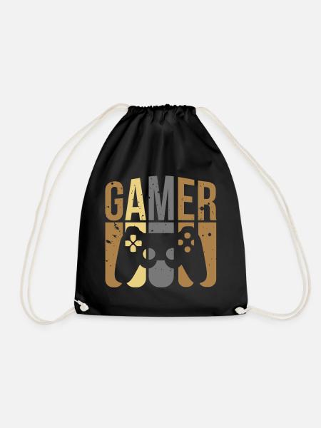 Gamer - Turnbeutel - Schwarz