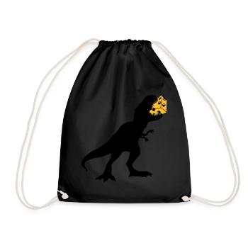 t rex monstre dinosaure dinosaure dino viande - Sac de sport léger - noir - Devant