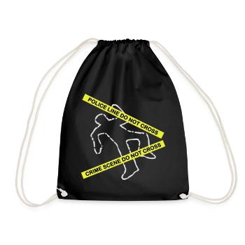 Crime scene set - Drawstring Bag - black - Front