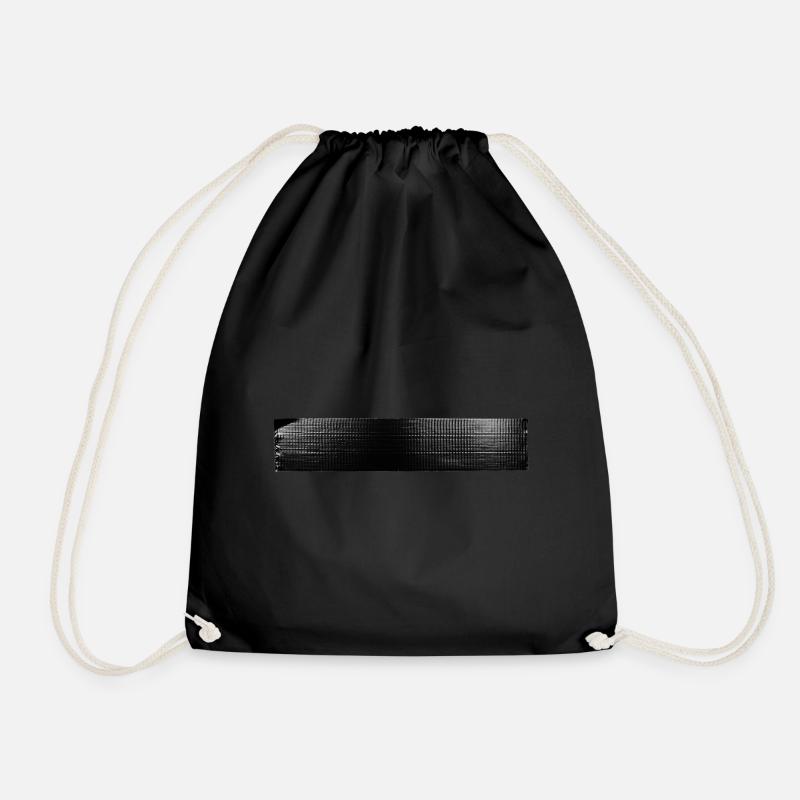 Gaffer tape fabric tape - Drawstring Bag - black