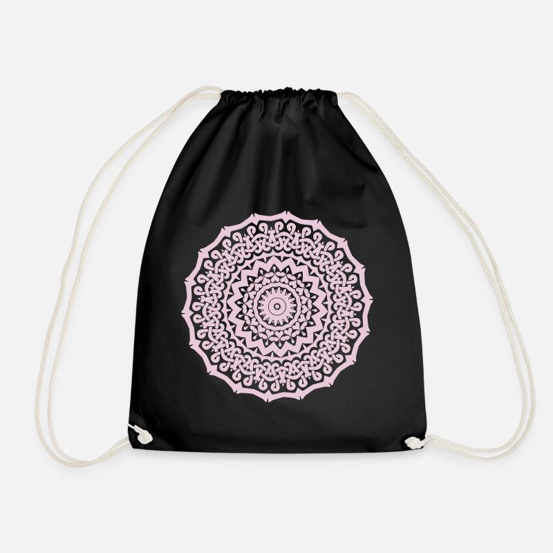 Mandala - Turnbeutel - Schwarz