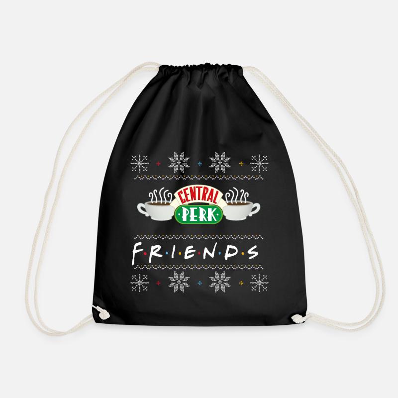 Friends X-Mas Central Perk - Drawstring Bag - black