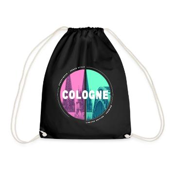 Cologne Cathedral Cologne Germany City Skyline - Drawstring Bag - black - Front