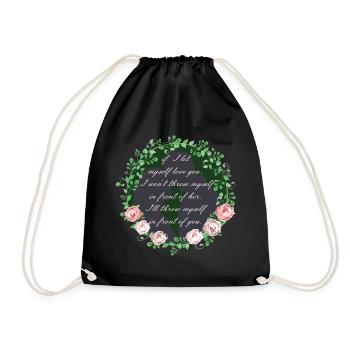 Rose Hathaway Quote, Vampire Academy Richelle Mead - Drawstring Bag - black - Front