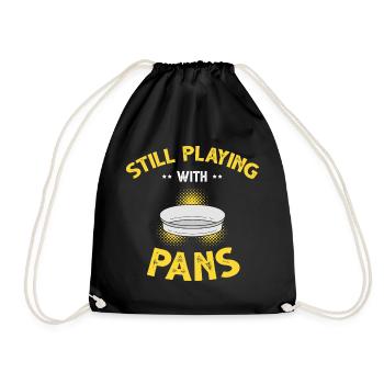 Gold Digger Gold Panning Gold Mining Designs - Drawstring Bag - black - Front