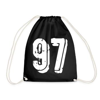 97 Number jersey - Drawstring Bag - black - Front