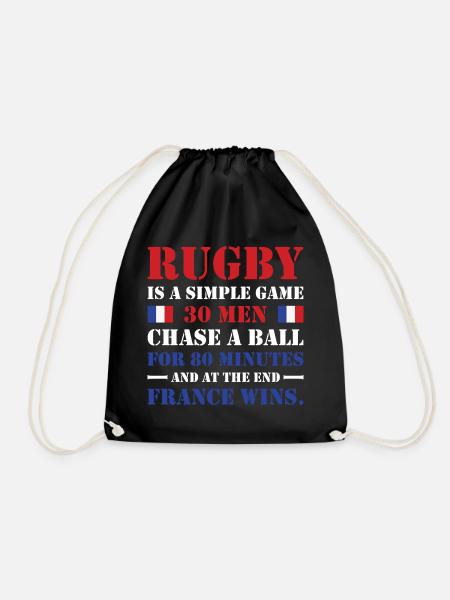 Le rugby est un jeu simple France Rugby - Sac de sport léger - noir
