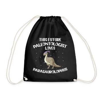 Paläontologie-Lehrer und Parasaurolophus Motif - Turnbeutel - Schwarz - Vorne