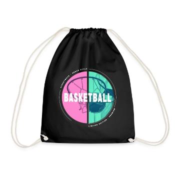 Basketteur Basketteur Basketteur Dunking Sport Player - Sac de sport léger - noir - Devant