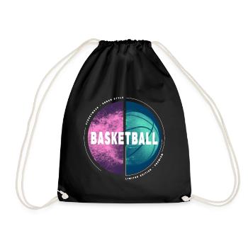 Basketball Basketball Player Dunking Sport Player - Drawstring Bag - black - Front