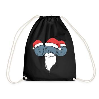 Boule Santa Tenue de pétanque pour Bouler pour boules - Sac de sport léger - noir - Devant