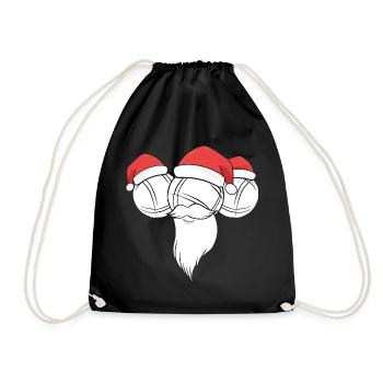 Boule Santa Tenue de pétanque pour Bouler pour boules - Sac de sport léger - noir - Devant